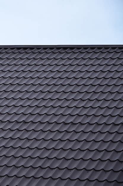 pitched metal covering roof